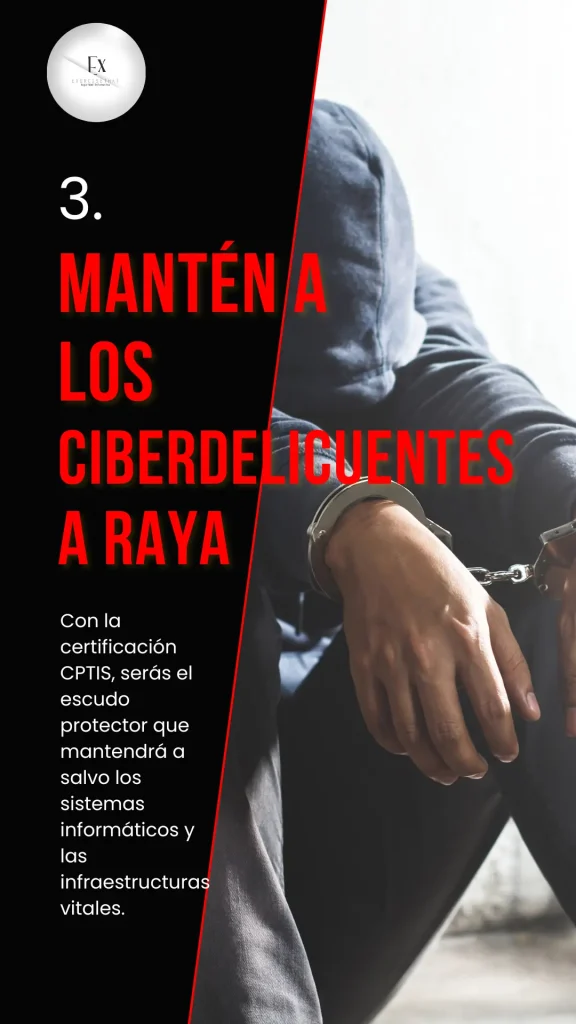 Figura encapuchada y esposada, representando la detención de ciberdelincuentes.