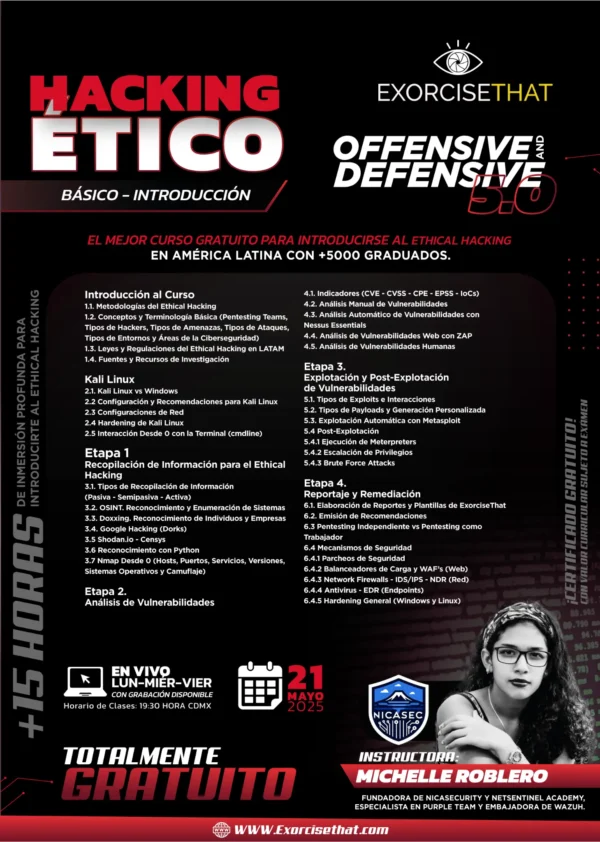 Hacking Ético: Offensive and Defensive 5.0